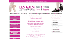 Desktop Screenshot of lesgalsactivewear.com